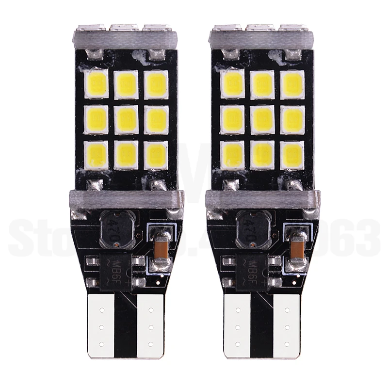 Светодиодсветодиодный лампы задсветильник хода 50x T15 W16W 920 921 912 Canbus 3030 21SMD с