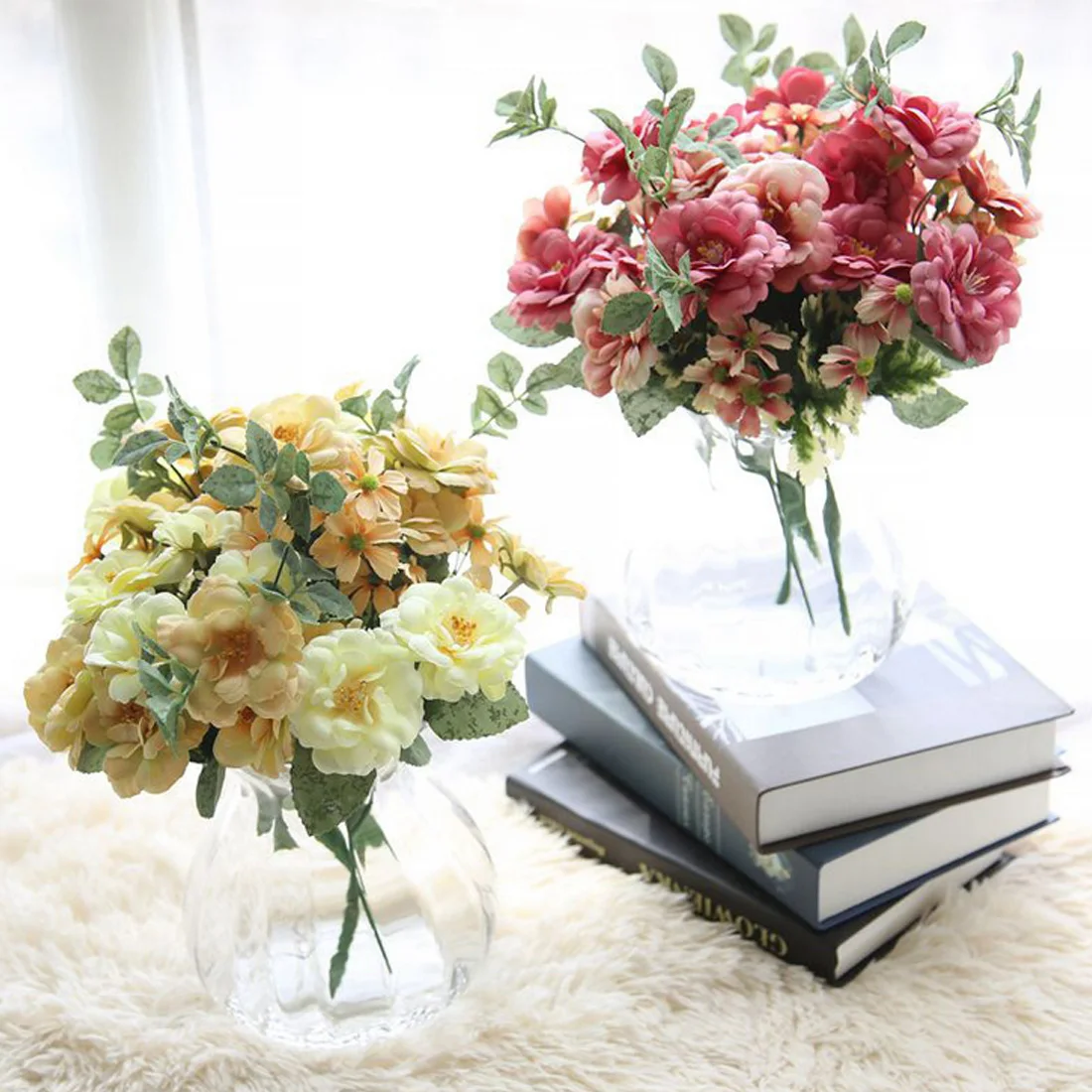 Искусственный цветок искусственный созданный вручную цветы 1 букет