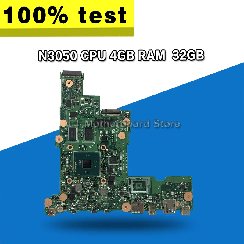 E205SA материнская плата для ноутбука For Asus tp200sA E205S тестовая N3050 CPU 4 Гб RAM 32
