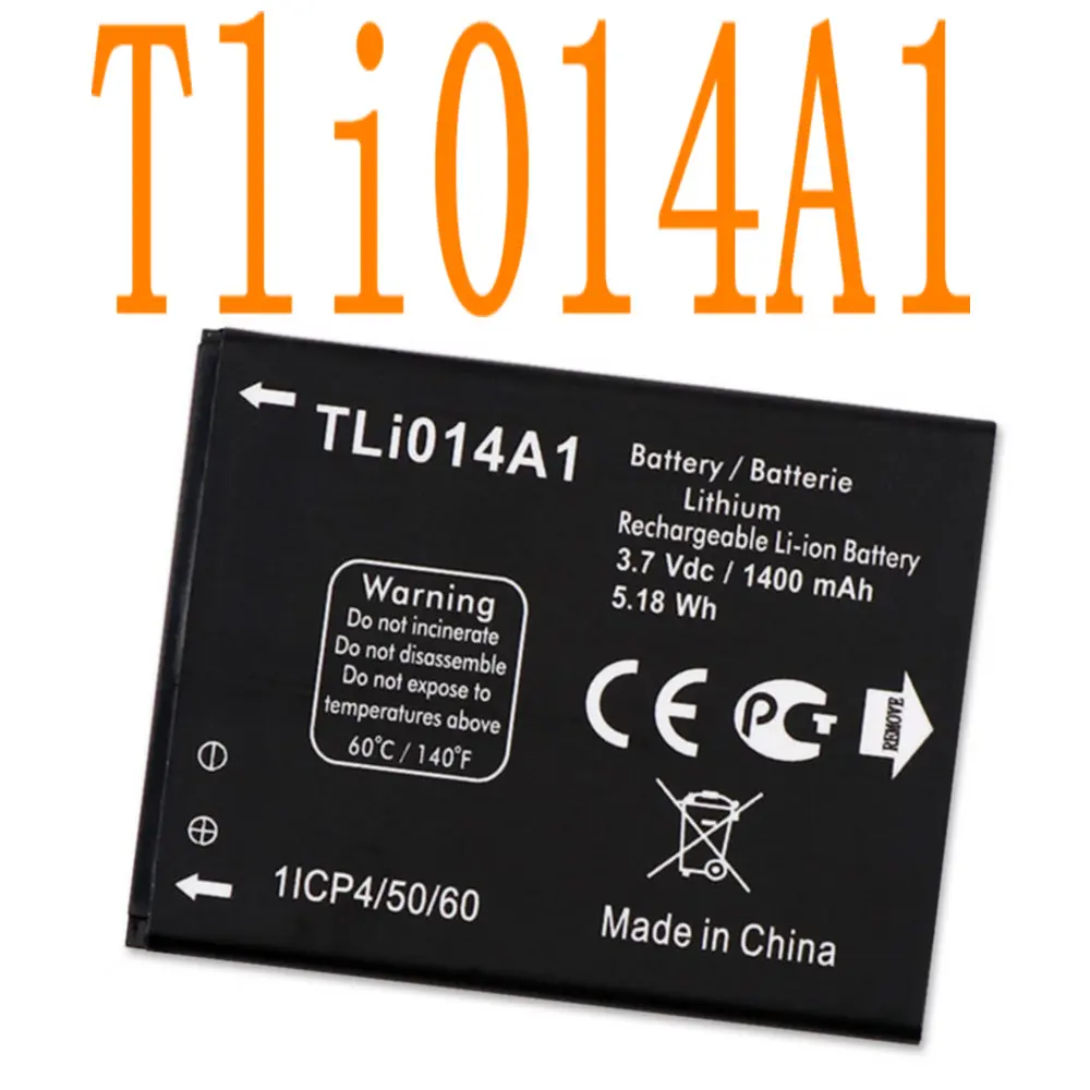 Аккумулятор Tli014A1 1400 мАч для Alcatel One Touch 'pop 5020 5020D OT 4013d Pixi 3 4 5 fire 4012 4012A 4012X