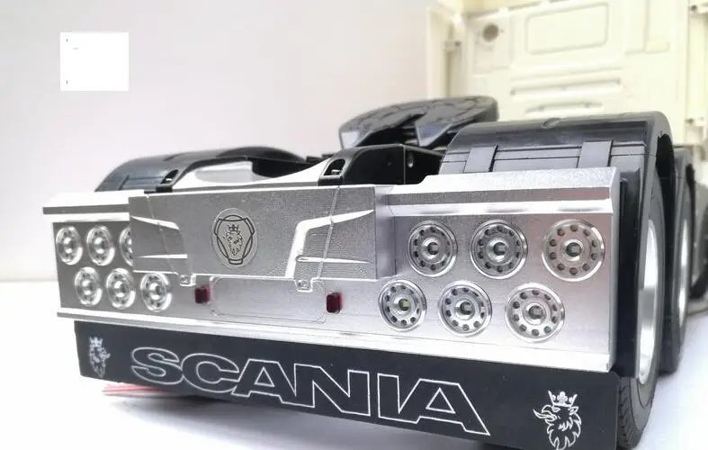 Задние светодиодные фары бампер лампа 5В для Tamiya по супер скидке 1/14 весы прицеп тягач Скания V8 56323 r620 r470 6x4
