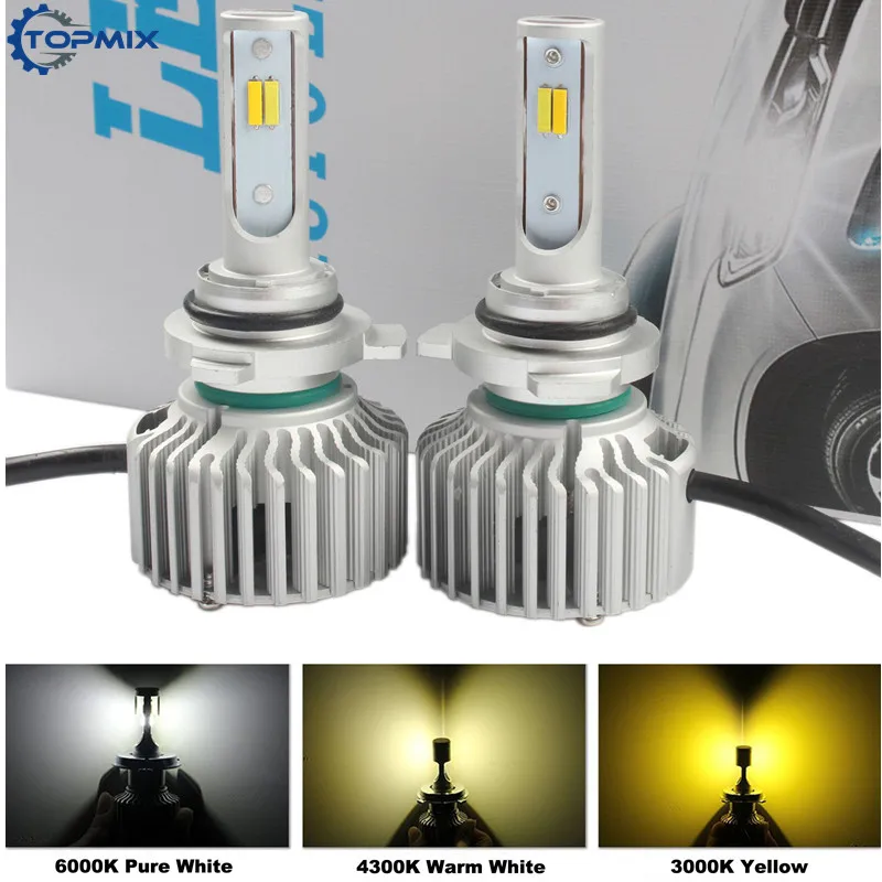 Новая автомобильная светодиодная лампа H4 для фар Hi/Lo Dual Beam 60 Вт 6000Lm/пара 6000 К