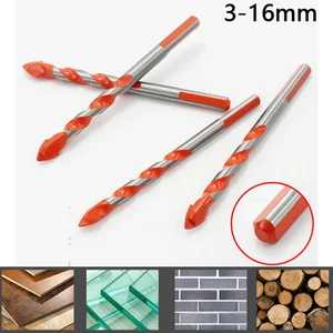 Сверла для плитки ZtDpLsd 3-16 мм, треугольные насадки для плитки, керамики, бетона, карбида вольфрама, электроаксессуары, деревообрабатывающий инструмент