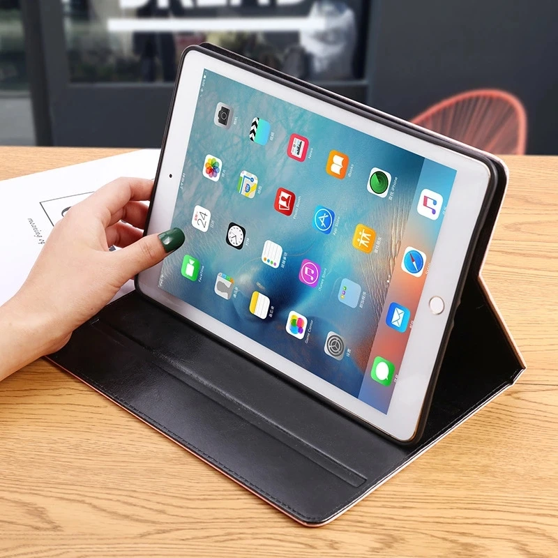 Милый стильный мягкий черный чехол с рисунком для iPad Air 1/2 новый 9 7 ультра тонкий