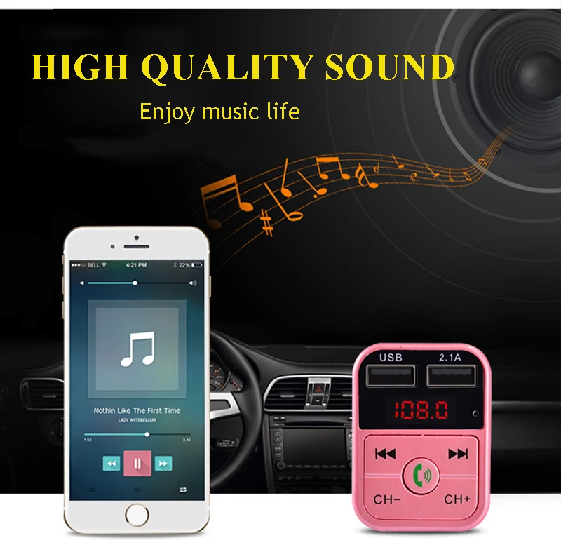 Автомобильный MP3-плеер transmteteur Авто bluetooth музыка громкой связи беспроводной комплект FM USB передатчик зарядное устройство FM модулятор автомобильные аксессуары