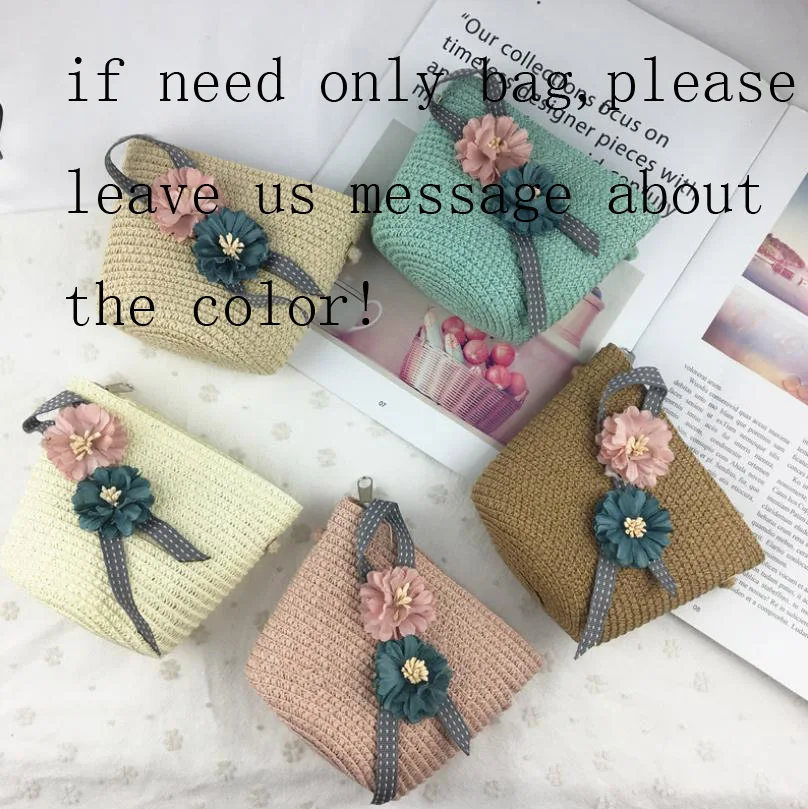 only bag 1 Doitbest Высокое качество для мальчиков и девочек соломенные шляпы цветы летние шляпы от солнца для детей Детские пляжные шляпы складной солнцезащитный крем включая сумку - Цвет: only bag 1