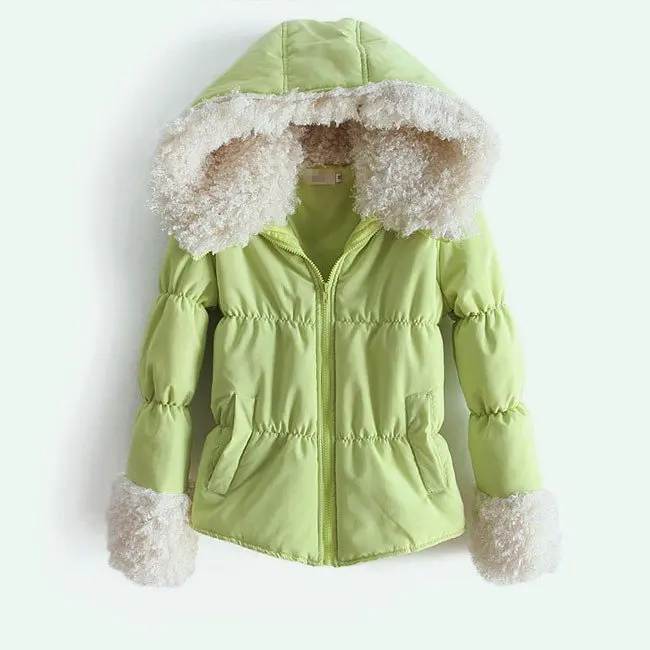 Free shipping wholesale sales -2012 new Women Korean lamb fur coat short cotton jacket 1023-1. | Женская одежда