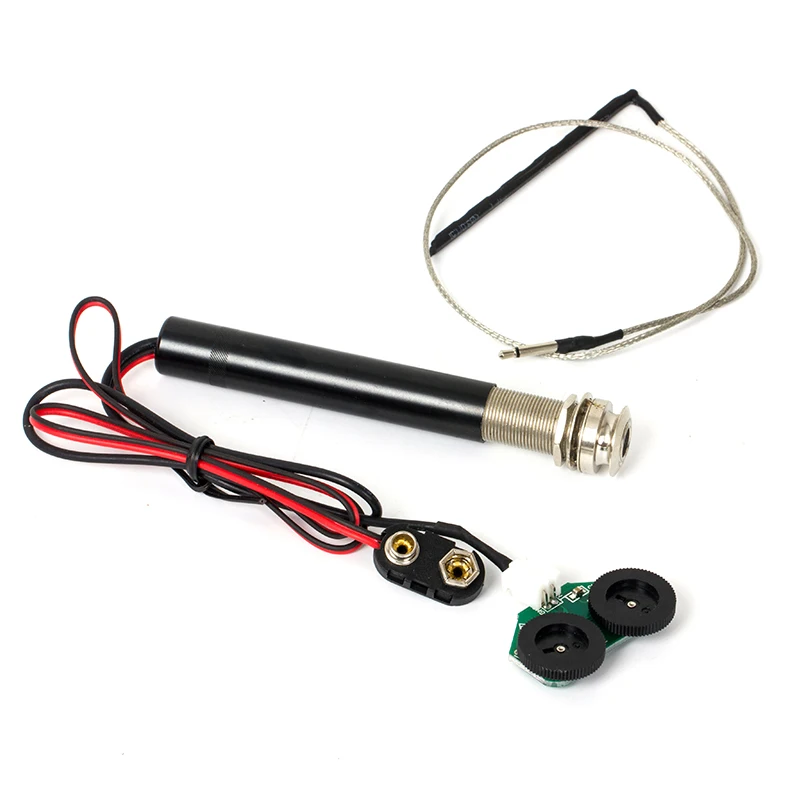 

Endpin jack preamp Piezo pickup Active kit for Acoustic Guitar Volume Tone Controls