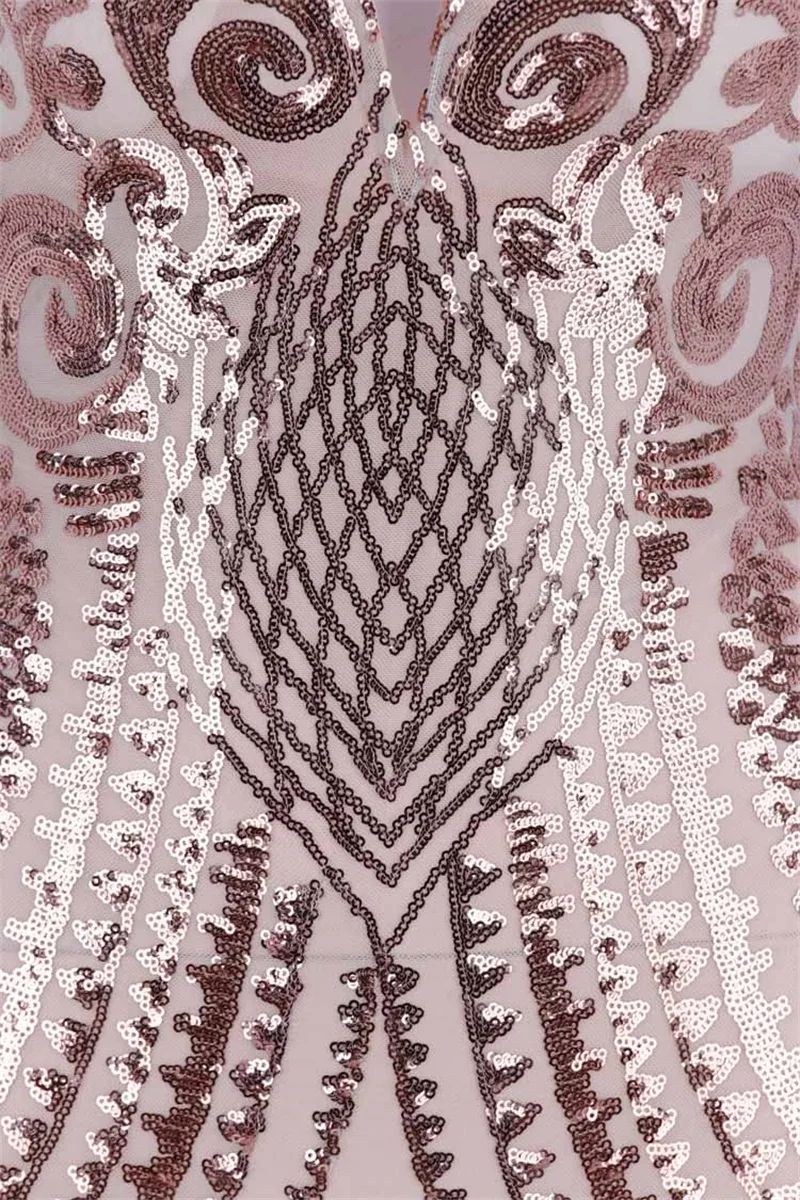 

Leger Babe HL 2018 Autumn Round Neck Long Sleeve Sequined Mesh Bodycon Women Dress Celebrity Party Runway Chic Dresses Wholesale