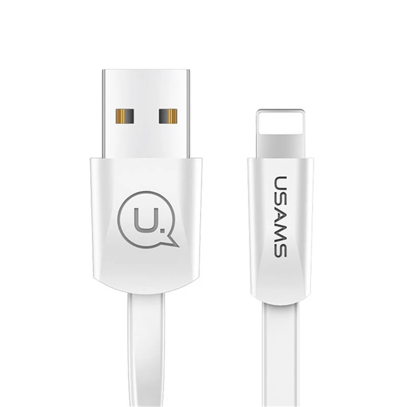 1 2 м плоский шнур USB для синхронизации данных зарядный кабель iPhone 6S 6 7 8 Plus X 5S 5C 5 SE