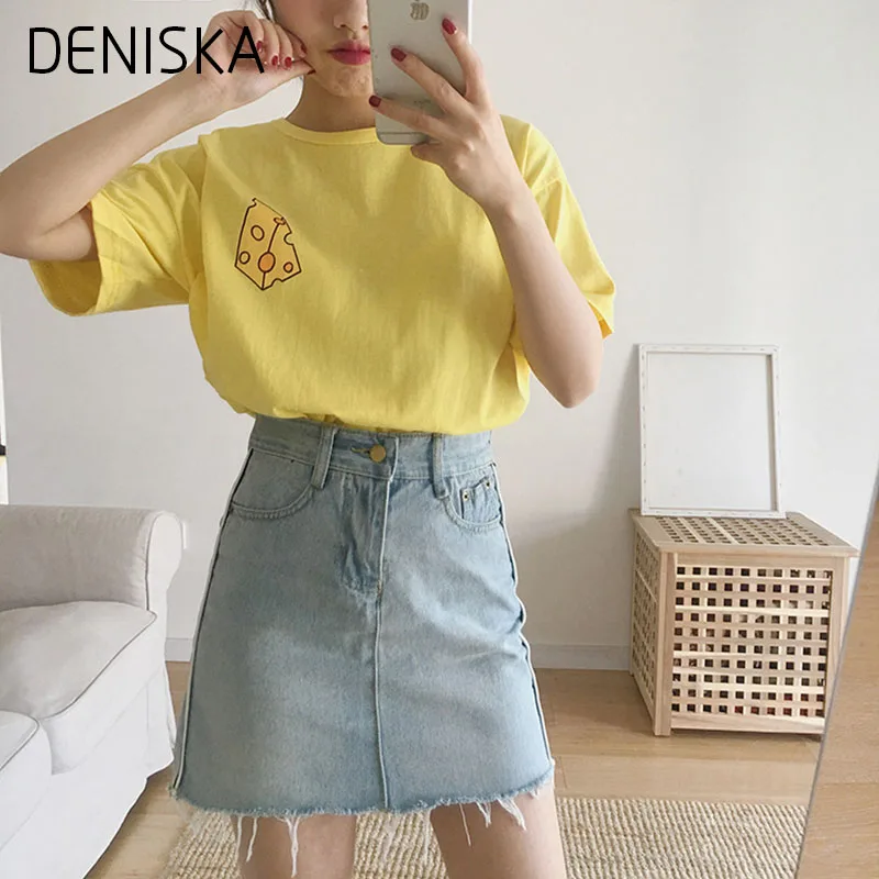 Harajuku Письмо Печати Хлопка Майка Женщины Графических Футболка Femme Уличная