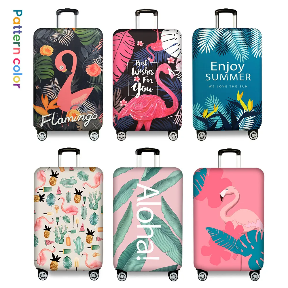Защитный чехол для чемодана с фламинго аксессуары путешествий утолщенный Чехол