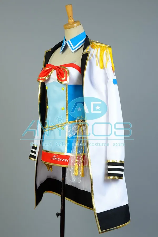 Костюм Love Live Tojo Nozomi костюм для косплея Темно-Синяя Униформа плащ платье куртка