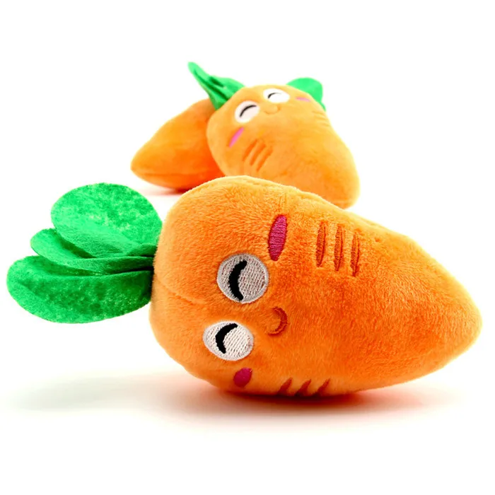 The New Cute Pet Toy Plush Sound Carrot Vegetables | Дом и сад