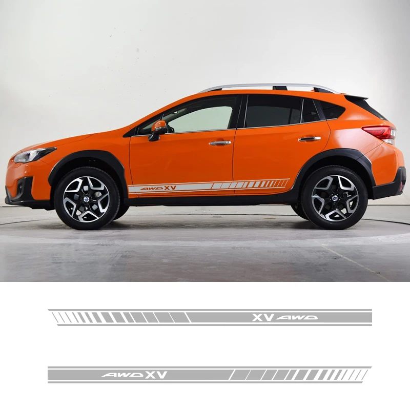 2 стороны XV Автомобильная Графика виниловые боковые полосы Авто наклейки для автомобиля Стайлинг для Subaru XV