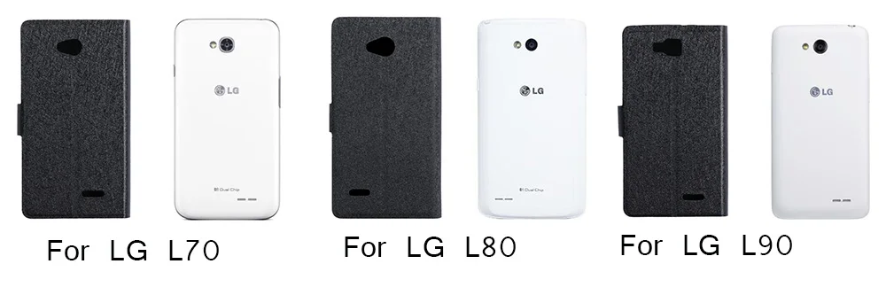 Чехол для телефона LG L65 L70, чехол, искусственная кожа, флип, для LG L80 D380 D375, чехол, слот для карт, чехол для LG L90 L 90 D405 D415, Fundas