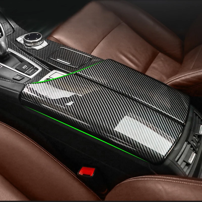 Чехол для подлокотника центральной консоли из углеродного волокна BMW 5 Series F10 F18 2011