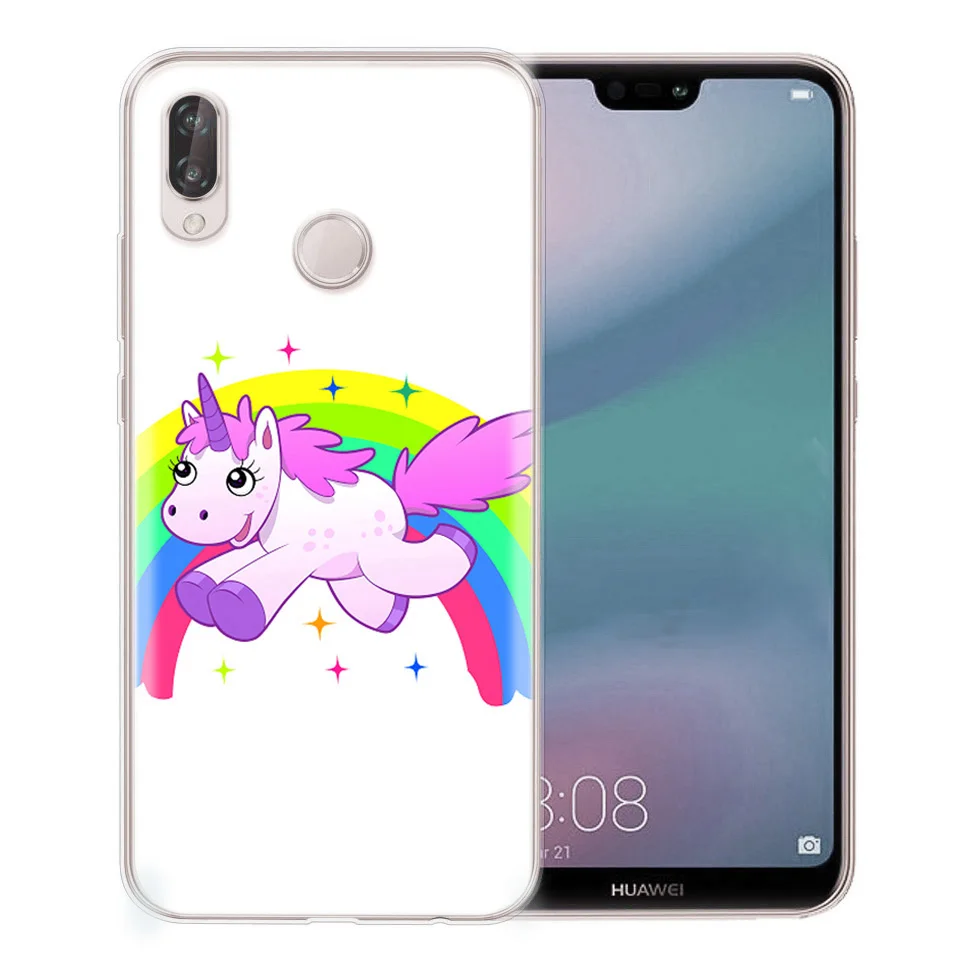 Чехол для Huawei Honor 7A 8A 8X 8C 9 10 Mate 20 P9 P10 lite/P8 Lite Y5 II Nova 3 мягкий чехол из ТПУ с рисунком
