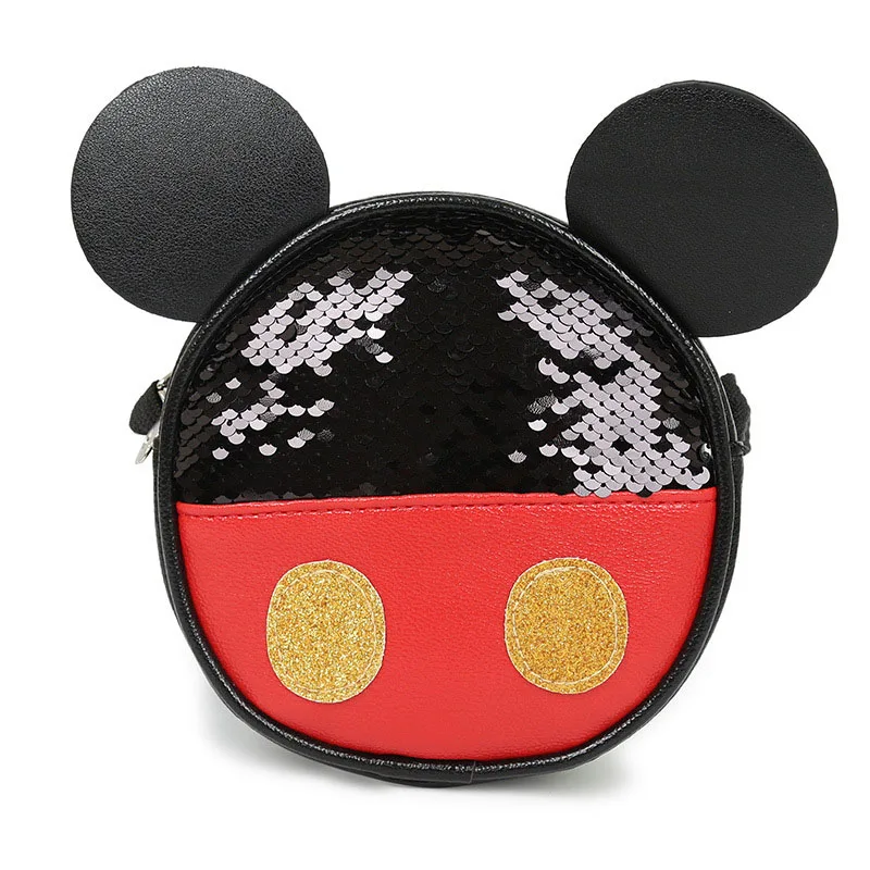 A Мини-рюкзак disney с Микки Маусом, Набор сумок через плечо для девочек 2-5 лет, Детские диагональные сумки, подарки на день рождения - Цвет: A