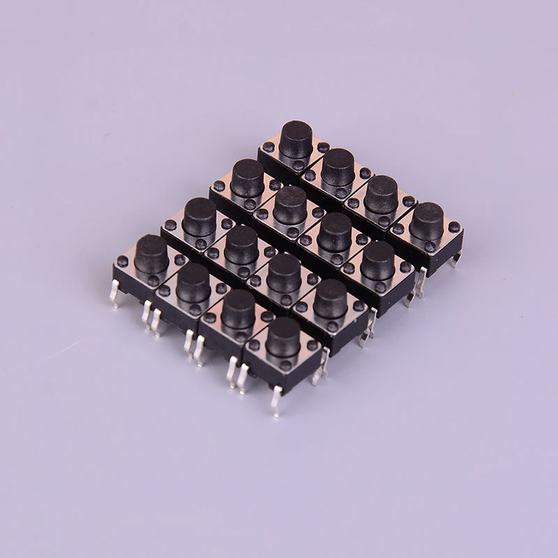 Новинка 50 шт./лот 6*6*6 мм круглая кнопка 4 контакта SMD SMT мгновенный тактильный