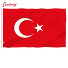 3X5 футов, флаги с Турцией, флаги с Турцией, 90x150 см, висящий национальный флаг с Турцией, домашний декор, флаги для стран NN097