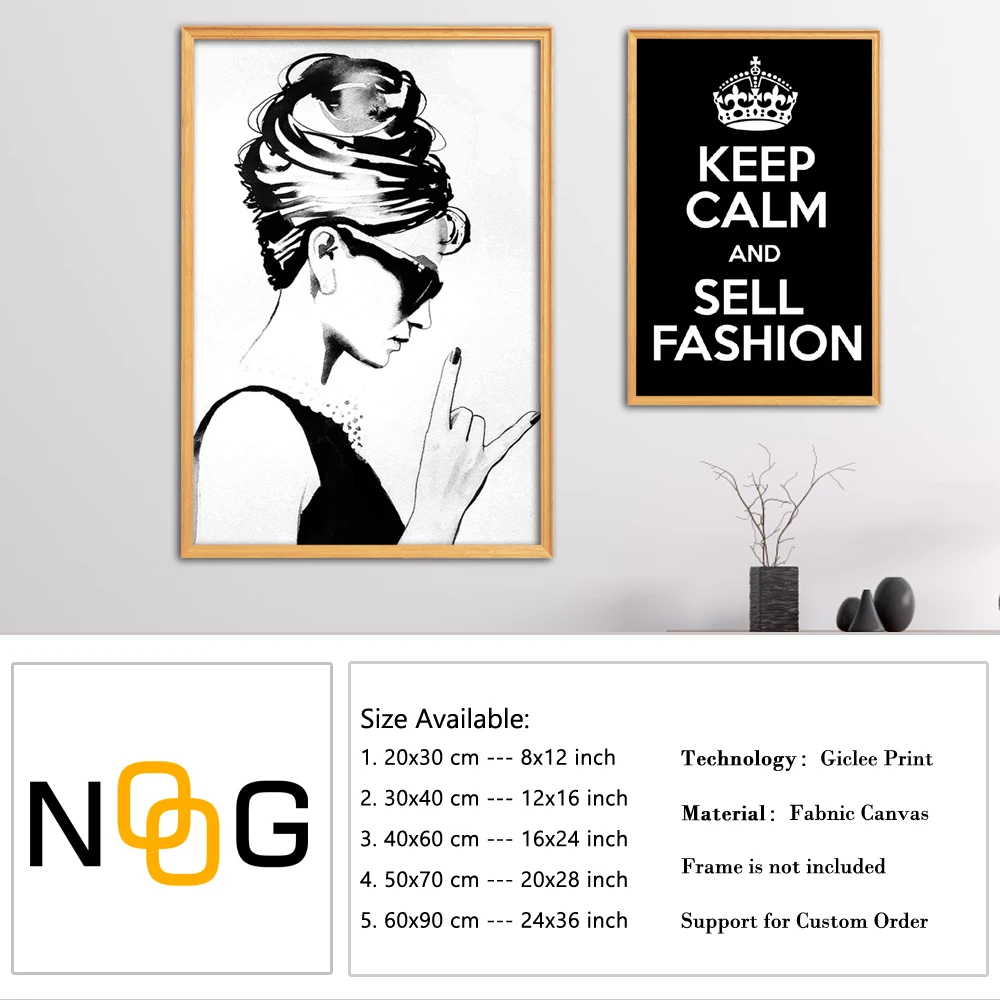 Модный настенный плакат для девочек NOOG настенные картины плакаты и принты на
