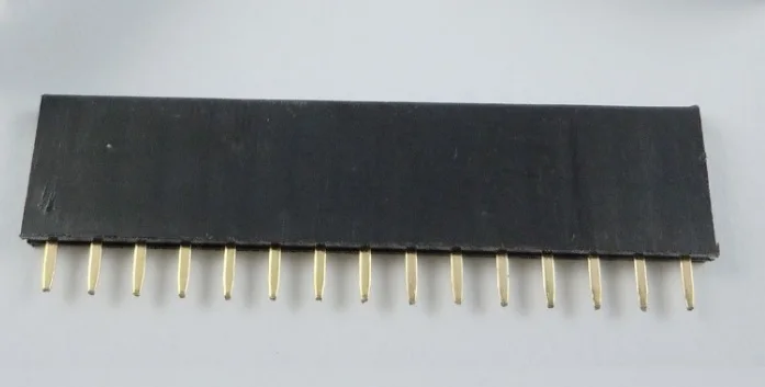 1000 шт. Однорядный прямой изолятор с позолоченным отверстием 1x15 P 15 Pin 2 54 мм Rohs|header
