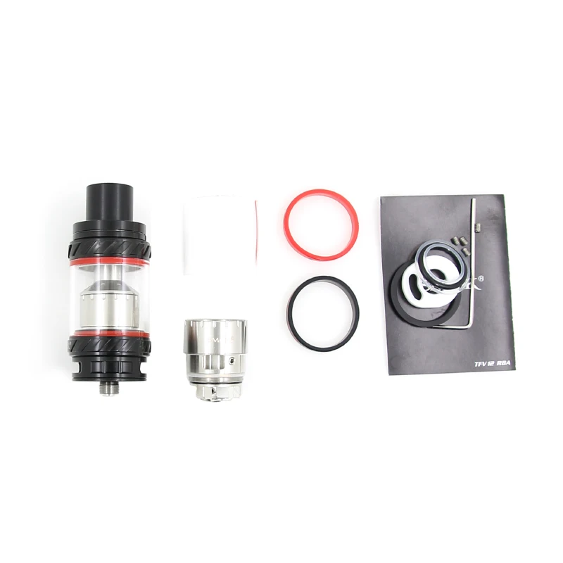 100% Оригинальные Smok TFV12 бак RBA 6 мл Форсунка с V12-RBA V12 RBA-T герметичным дизайн