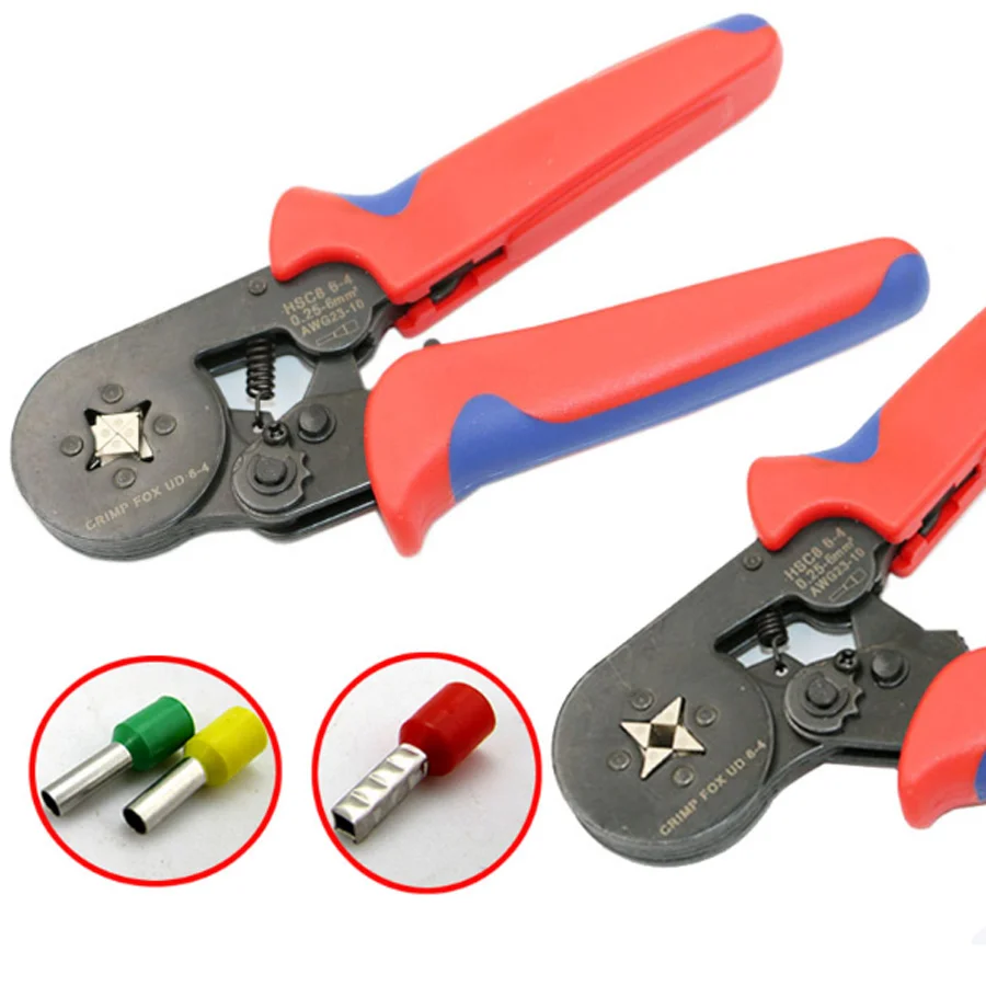 FASEN HSC8 6-4A саморегулируемые обжимные плоскогубцы мини-типа 0,25-6 мм2 прямые немецкие плоскогубцы ручные инструменты hsc8 6-4a