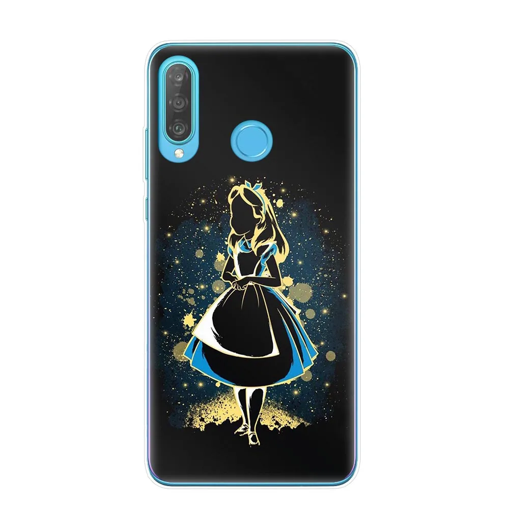 Милый чехол Белоснежка Алиса Русалочка Ститч Бэмби для huawei P30 P20 Lite P10 P9 P8 Lite Мягкий ТПУ чехол для телефона