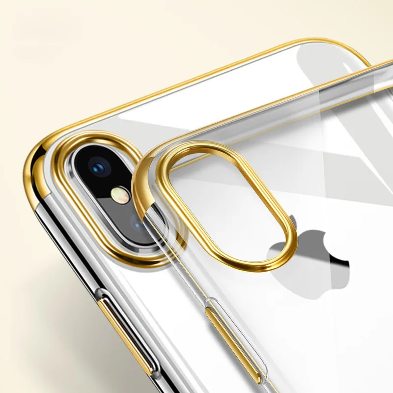 Покрытие ТПУ чехол для телефона iPhone 7 8 PLUS X чехлы силиконовый 5 5S SE 6 6S защитный |