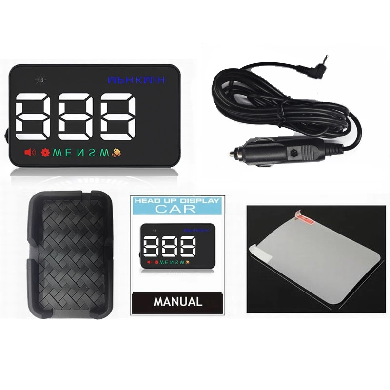 

Universal A5 3.5"Auto GPS HUD 2 Display Mode Car Head Up Display H Windshield Projector Km/h MPH Speeding Warning Over System