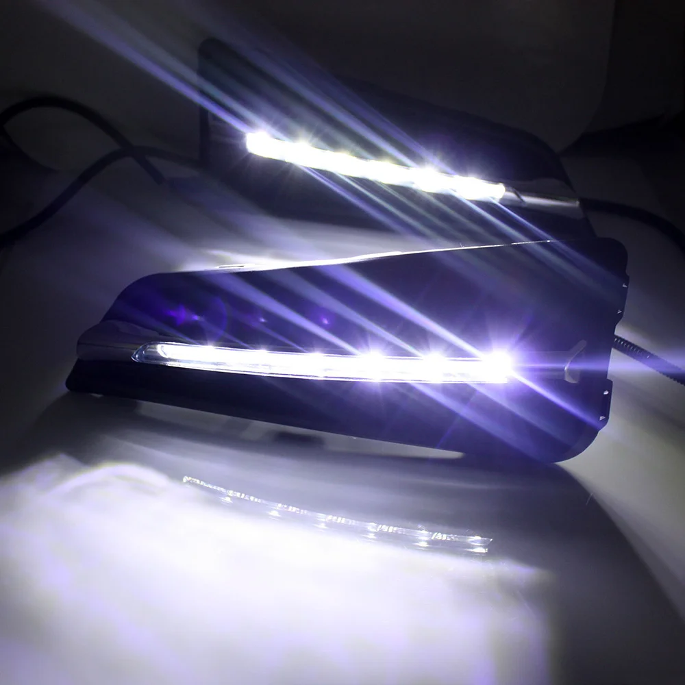 NOVSIGHT 2 шт. Автомобильный светодиодный дневный ДХО дневные ходовые огни