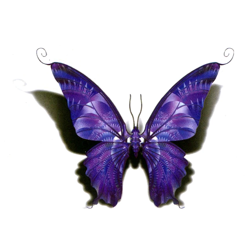 Временная татуировка с фиолетовыми бабочками водонепроницаемая 100 шт.|temporary tattoos