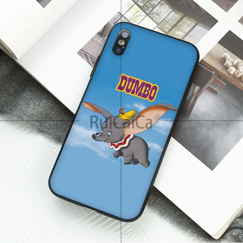 Чехол Ruicaica Dumbo Coque Shell для телефона iPhone 5 5Sx 6 7 7 plus 8 8 Plus X XS MAX XR