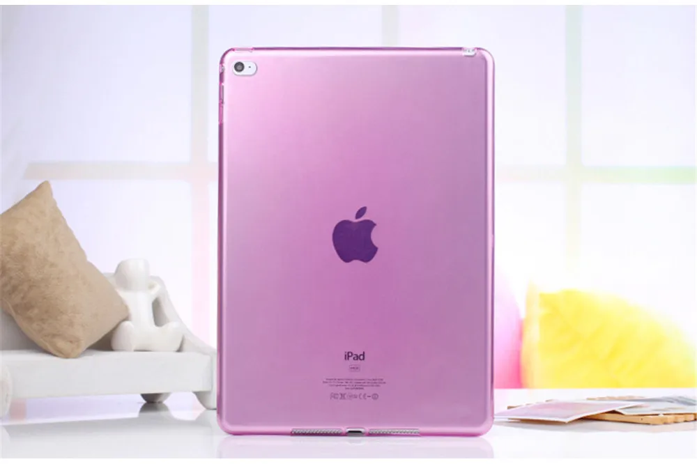 pink Для iPad Mini 4 Чехол прозрачный мягкий силиконовый чехол ТПУ задняя крышка чехол для планшета для Apple iPad mini4 A1538 A1550# C - Цвет: pink