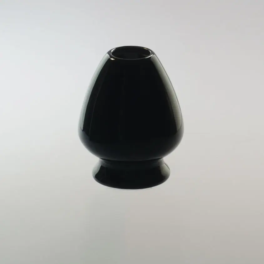 Черный керамический веничек для чая маття подставка Kusenaoshi Chasen Shaper Holder Reshaper | Дом и