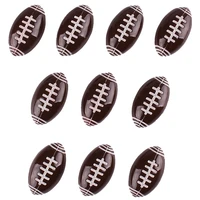 50pcs american football resin scrapbooking hair bow clip center crafts embellishment charms cabachons