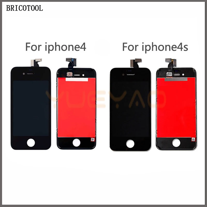 Yueyao AAA качество ЖК-экран для iPhone 4 4S ЖК-дисплей сенсорный экран дигитайзер сборка