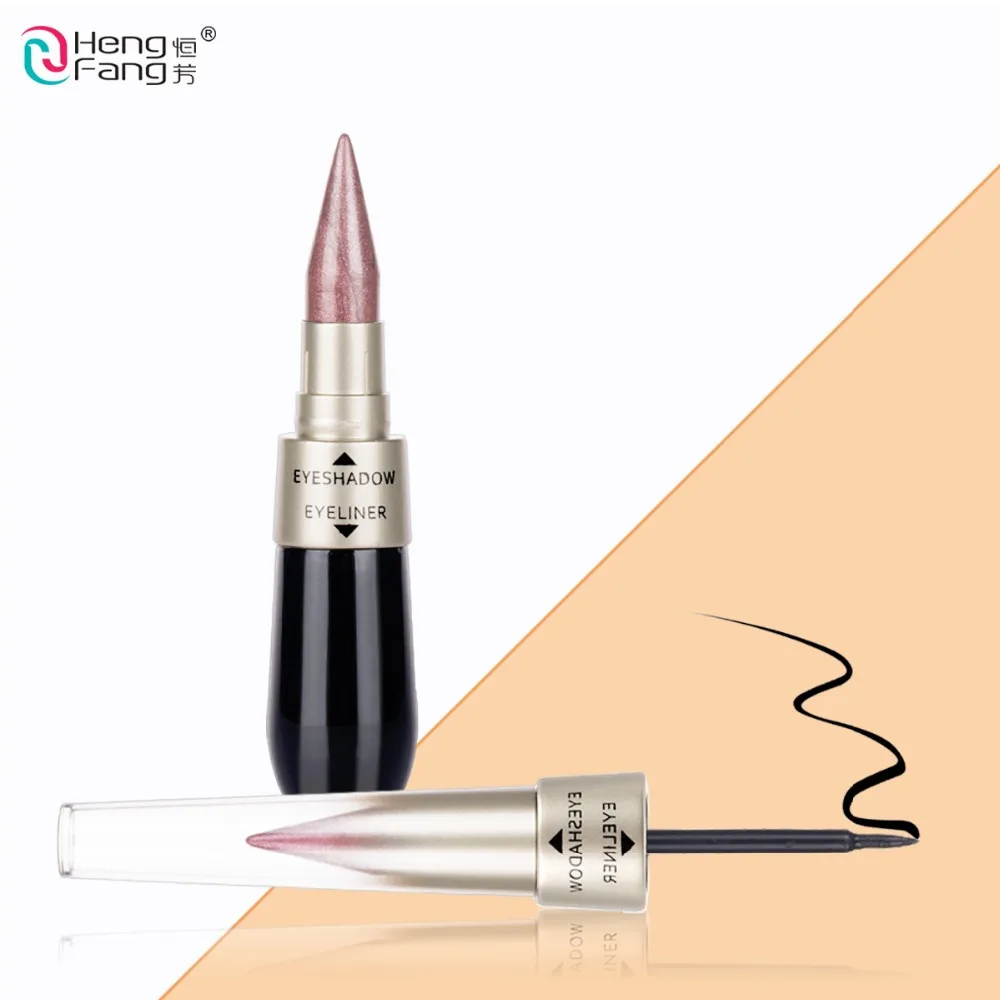 HENGFANG тени для век и подводка с двойной головкой инструмент макияжа черная ручка 6