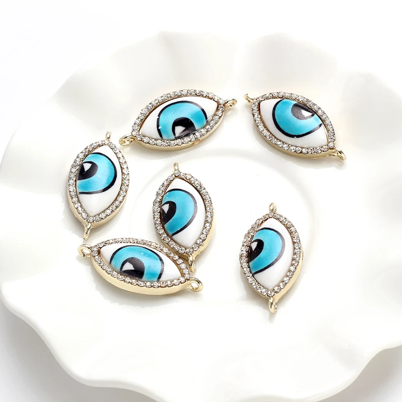 Lucky Eye сглаза мозаика Шарм Сплав Разъем Diy ювелирные аксессуары Изготовление