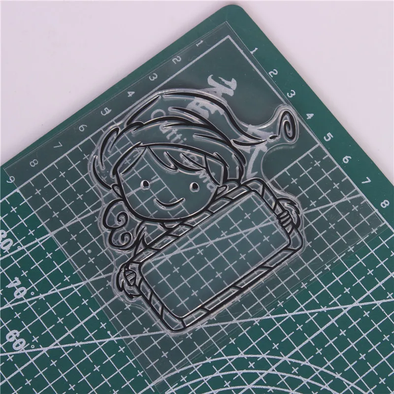 DLKSDI мультфильм Sketchpad девушка прозрачный штамп DIY силиконовые уплотнения