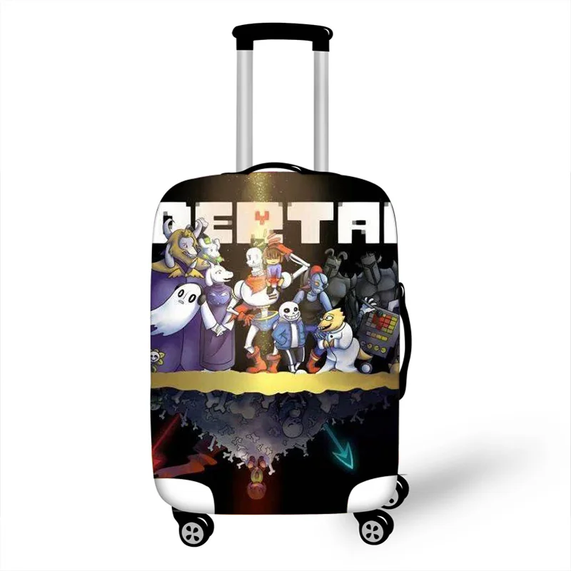 022 18-32 дюймов Undertale Sans эластичный багажный Защитный чехол тележка чемодан пылезащитный чехол Мультяшные дорожные аксессуары - Цвет: 022