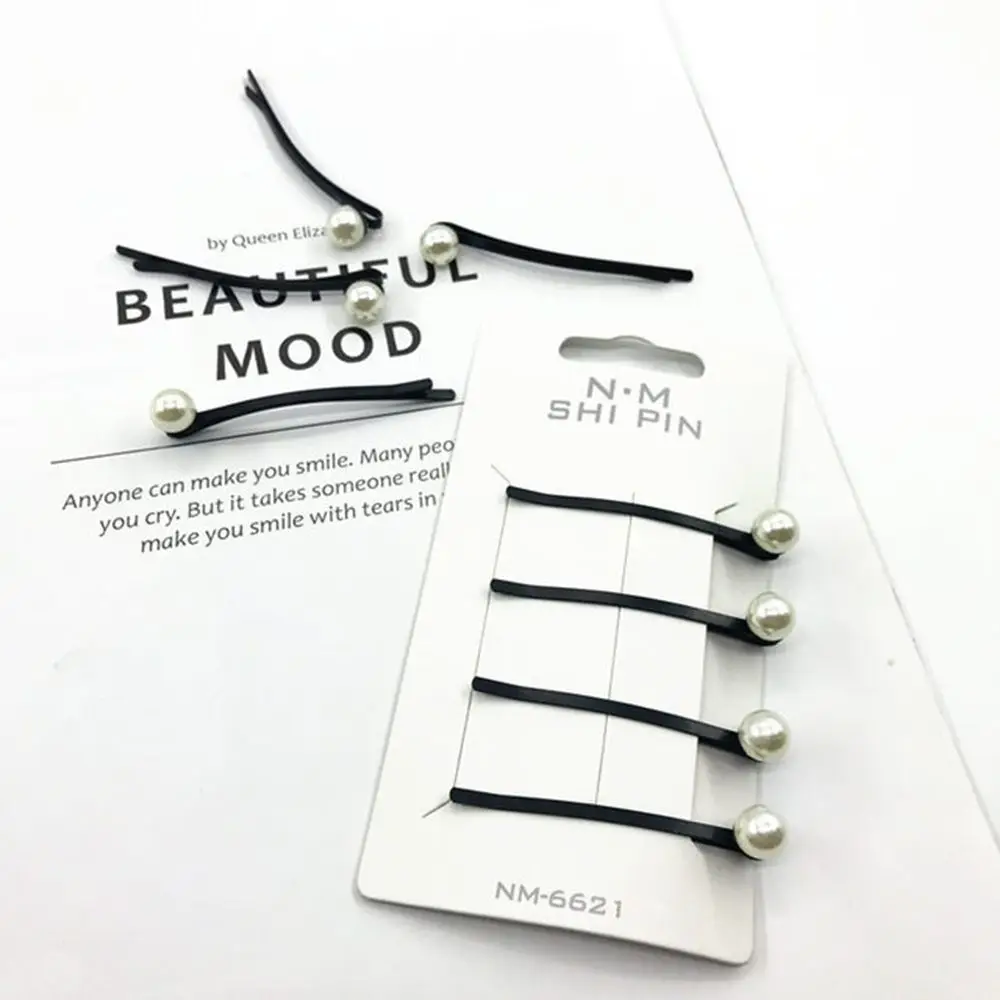 4 шт./компл. заколки для волос с жемчугом аксессуары женщин и девочек пряжки 2019