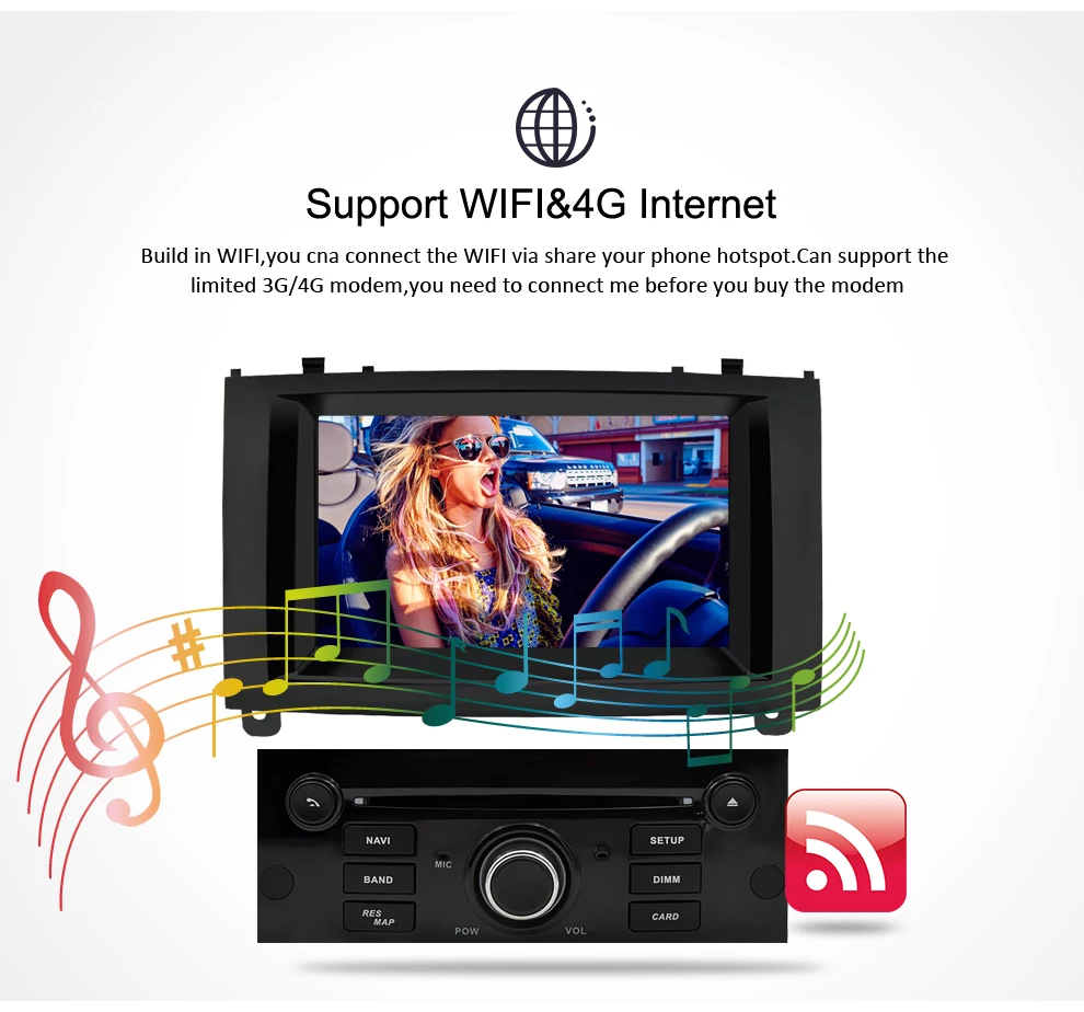Android 9 0 10.0Car DVD радио плеер для Peugeot 407 2004 2010 GPS навигация WIFI Bluetooth видео стерео