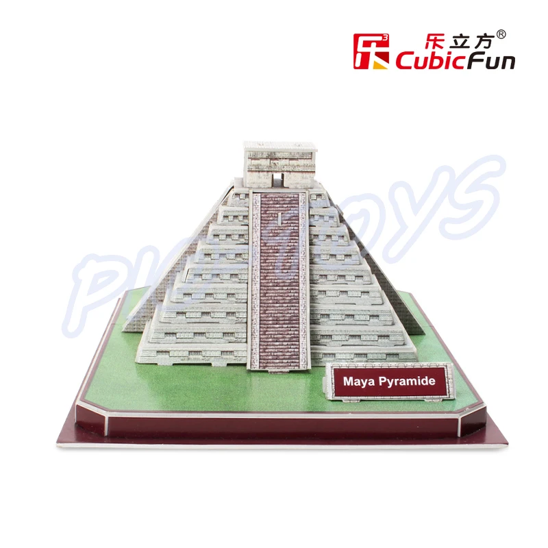 Новогодний подарок Пирамида майя модель 3D пазлов башня старинное здание сборная