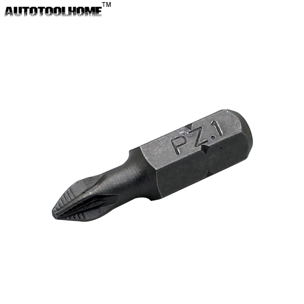 AUTOTOOLHOME 10 шт. 25 мм электрическая отвертка Набор бит PH1 PH2 PH3 PZ1 PZ2 PZ3 шестигранный, магнитный Противоскользящий крестовый набор отверток