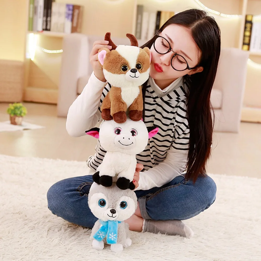 Милая маленькая мультяшная игрушка 9 дюймов плюшевая кукла корова Хаски кролик