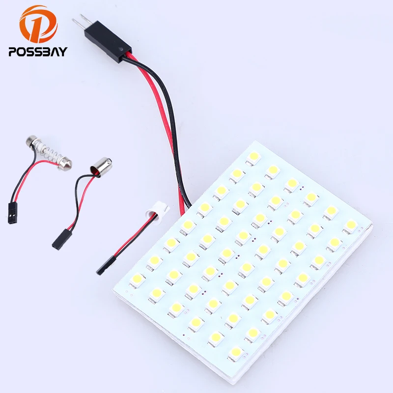 Posbay 12/24/36/48 smd светодиодная купольная карта лампа белые лампы авто панель