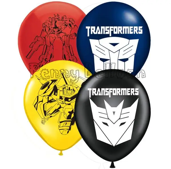 Transformer 12 дюймов, 10 шт./лот, латексные шары с героями летучей мыши, чудо-женщина, с днем рождения, праздничные украшения, игрушки для детей, подарок, гелиевые игрушки - Цвет: Transformer